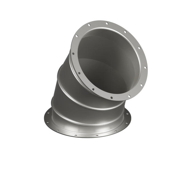45° Segmented Bend with Flanges
