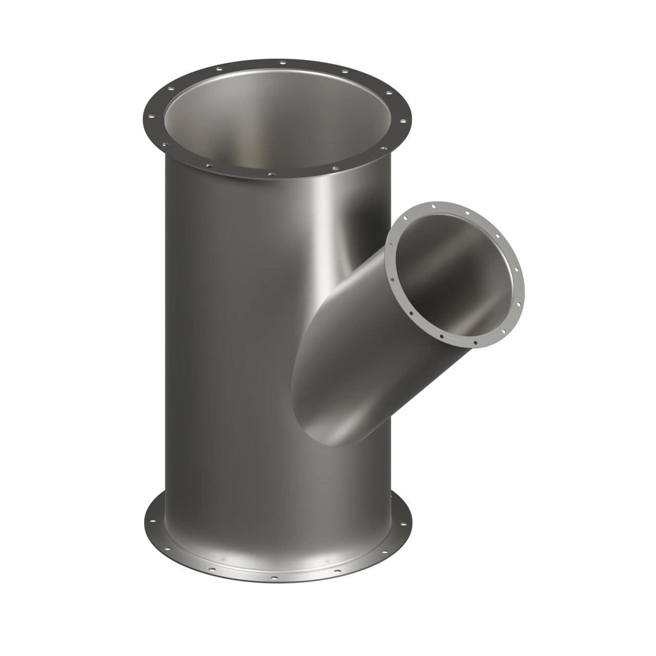 45° Even Branch with Flanges