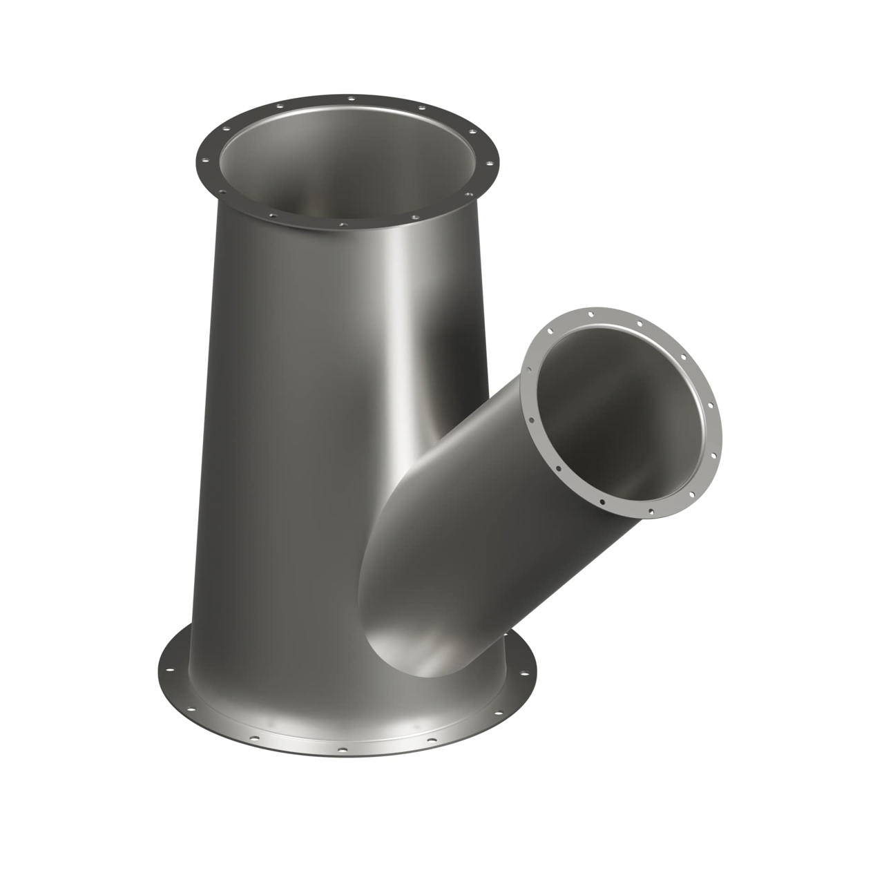 45° Tapered Branch with Flanges